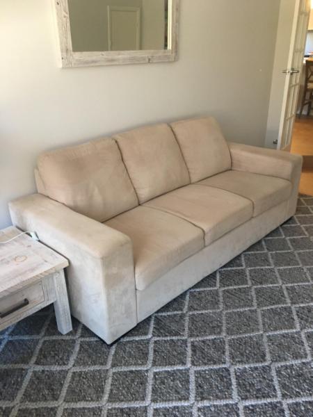 3 seater suede lounge