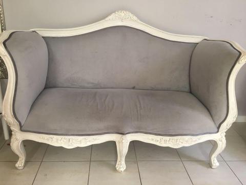 French grey loveseat