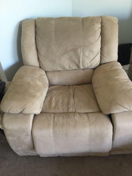 Recliner couch x 2