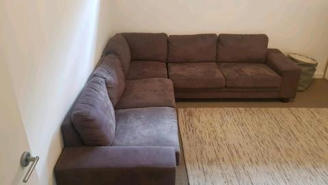 L Shape Brown couch