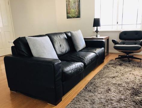 Leather 3-seater Sofa