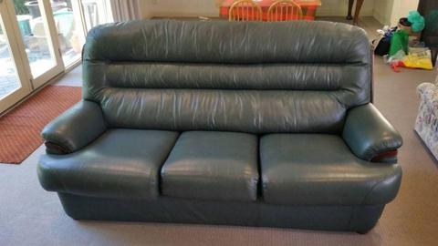 Leather Lounge Suite and Two Recliner Armchairs