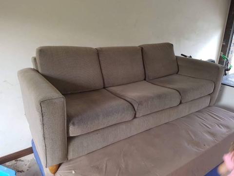 3 seater fabric couch. Good condition