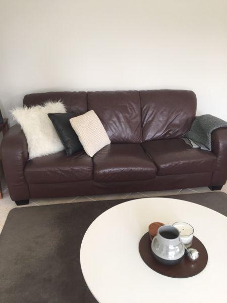 Leather lounge suite - free