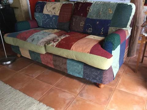 Quirky patchwork sofa