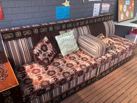 ottoman Arabian style sofa, sits 7-9 , L shaped