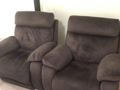 Recliner Sofa, 6 Dinning chairs & Coffee Table