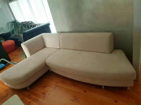 Chaise Lounge/Sofa Bed with Ottoman