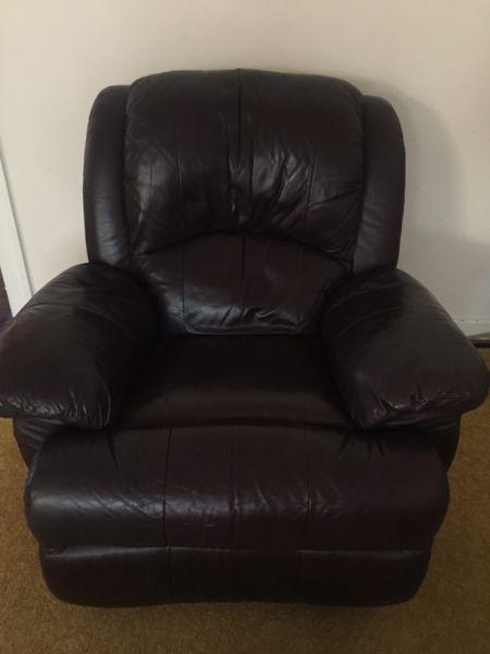 Image Genuine leather recliner