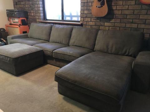 KIVIK Ikea Couch with Ottoman