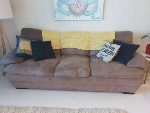 3 seater couch beige