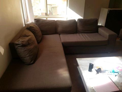 Corner sofa l shape lounge