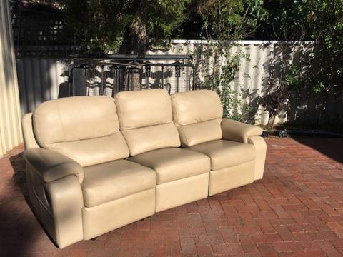 Faux leather 3 seater Couch