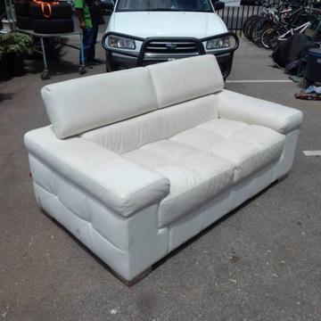 Modern Stylish 2 Seater Leather Couch Perfect for a small area