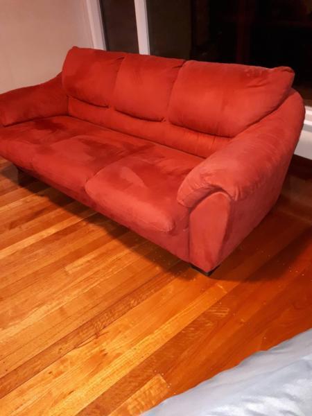 Natuzzi Ultramicrofibre sofa bed/Glyde chair with rocker & swivel