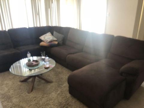 Large couch with fold out bed
