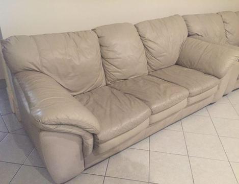 3 Seater Leather Lounge x2 Must go this weekend