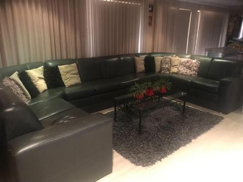 Ten seater lealther lounge