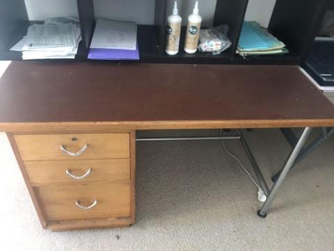 Writing Desk-Red Leather Retro?