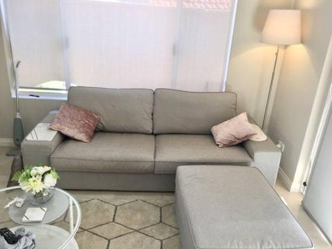 IKEA kivik sofa lounge in grey 3 seater