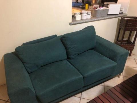 2 seater sofa green