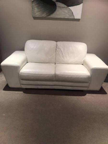 2.5 Seater Plush Leather Sofa