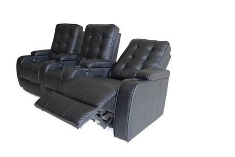 Row of 3 Automatically ReclinerChair Lounge Home Theater Sofa New