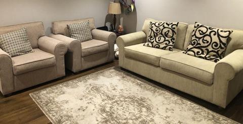3 piece Lounge/Sofa Suite (free cushions) Excellent Condition