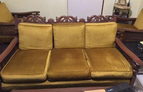 1940's Jacobean 3 pc Lounge Suite (One sofa and two arm chairs)