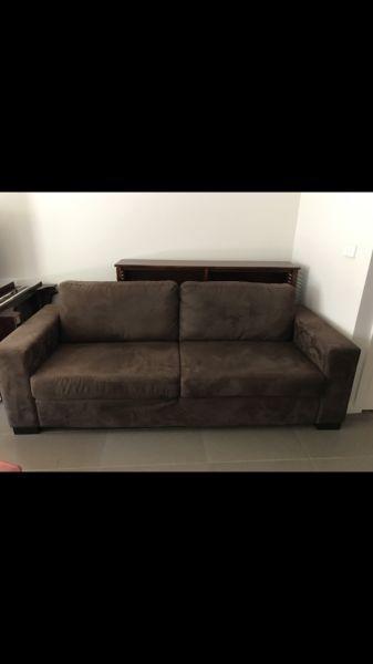 Barely used microsuade couch