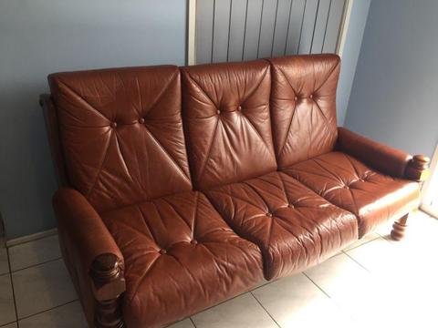 3 Piece Leather Lounge Suite
