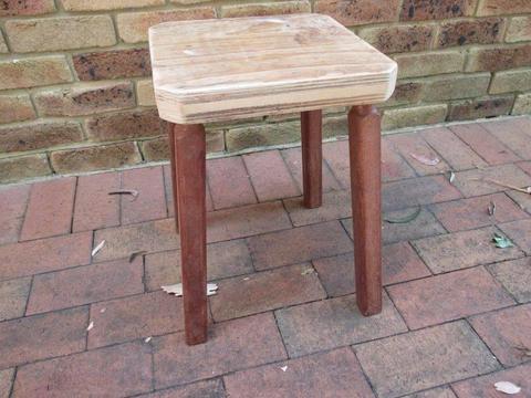 Stool for the shed or workshop, four legs, very rugged