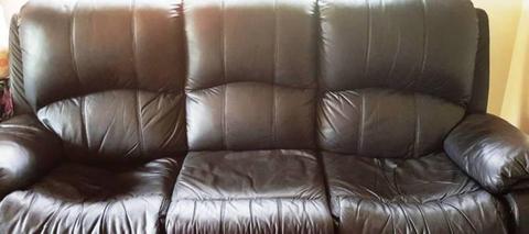 3 seater leather sofa couch