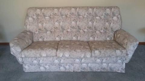 3 seater fabric couch - WILL CONSIDER ALL REASONABLE OFFERS