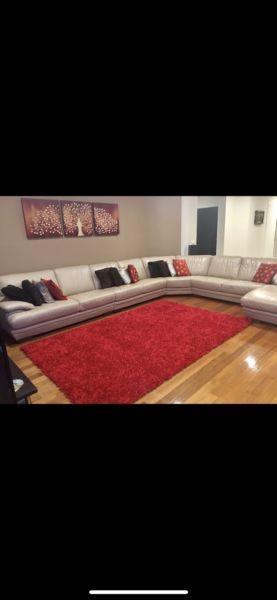 Luxury leather couch. Excellent condition