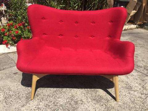 2 seater sofa,replica Featherston R161,red sofa,newWE CAN DELIVER