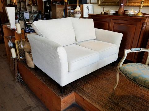 Linen Couch Sofa Settee by Domayne