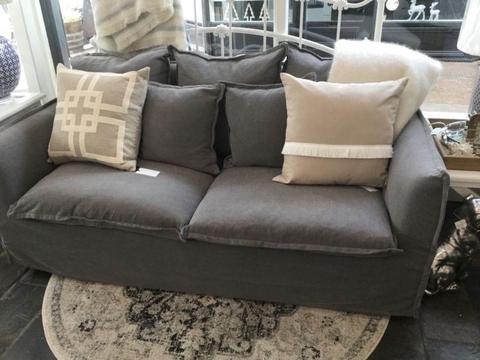 Brand New Slip Cover Sofa Grey Couch