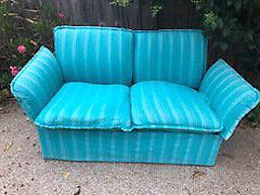 Fabric couch. Two seater