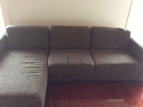 Fabric sofa, L shape 2 chairs