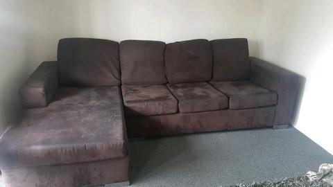 Brown 5 seater sofa couch