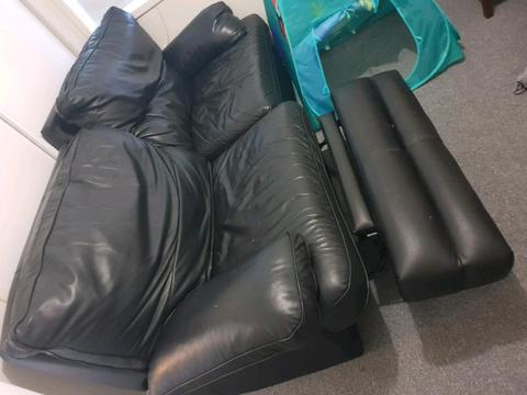 Italian Leather Recliner Couch