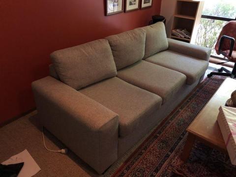 Harvey Norman Grey 3 seater sofa