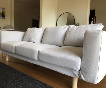 **NEED GONE** 3 seat sofa with 2 washable covers PLUS Ottoman
