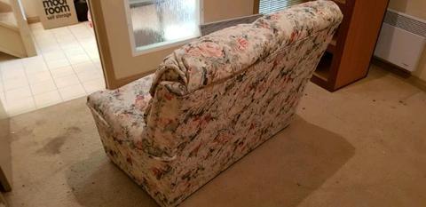 FREE 2 seater floral patterned couch great condition