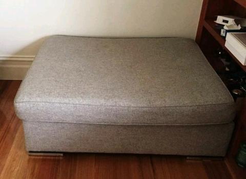 MATT BLATT 3 Seater Grey Sofa with Ottoman
