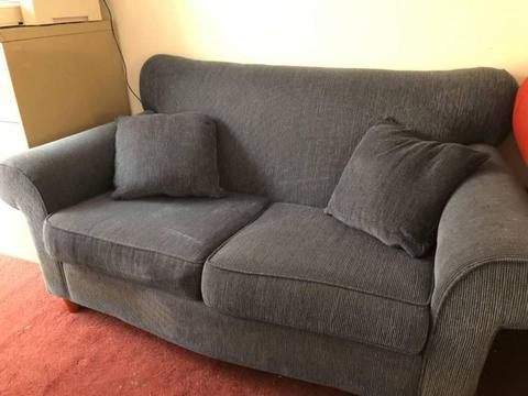 Blue Freedom 2 seater couch in fair condition