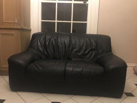 Black double couch