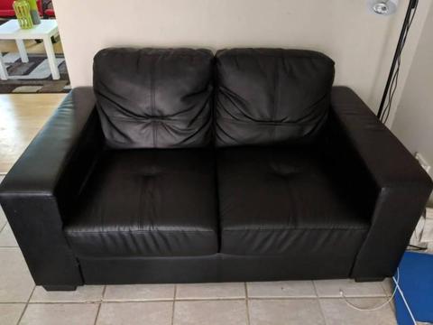2 Black Sofas in good condition
