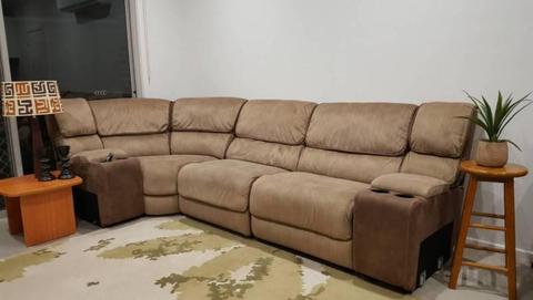 As New Fabric Recliner Lounge Sofa